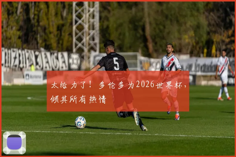太给力了！多伦多为2026世界杯，倾其所有热情